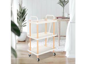 3-Tier Rolling Utility Cart Shelf of Wooden Trolley Serving Cart,Home Kitchen 3-Tier Rolling Utility Cart Shelf of Wooden Trolley Serving Cart,Home Kitchen