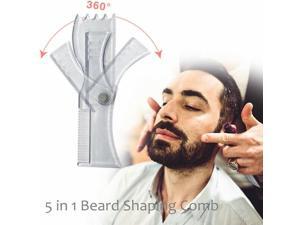 5 In 1 Adjustable Beard Shaping Tool 360° Rotng Beard Styling Template Comb 5 In 1 Adjustable Beard Shaping Tool 360° Rotng Beard Styling Template Comb