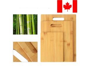3PK Bamboo Cutting Board Chopping Board Serving Platter Set 3PK Bamboo Cutting Board Chopping Board Serving Platter Set