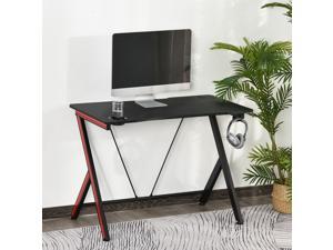 41" Gaming Computer Desk Writing Table Curved Front w/ Headphone Hook 41" Gaming Computer Desk Writing Table Curved Front w/ Headphone Hook