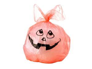 Ghostly Ghouls Halloween Lawn bags with Twist ties, 24"x30", 10pcs/Pack - Orange Ghostly Ghouls Halloween Lawn bags with Twist ties, 24"x30", 10pcs/Pack - Orange