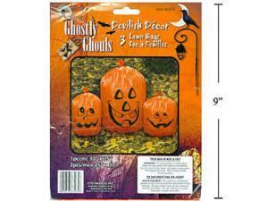 Ghostly Ghouls Pumpkin Lawn Bags with Twist Ties, Set of 3 Ghostly Ghouls Pumpkin Lawn Bags with Twist Ties, Set of 3