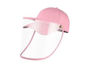 Kids Sun Baseball Hats Full Face Adjustable Cap w/ Removable Plastic Visor-Pink Kids Sun Baseball Hats Full Face Adjustable Cap w/ Removable Plastic Visor-Pink