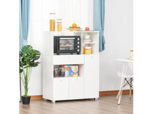 Compact Kitchen Pantry Buffet Server Hutch Microwave Cabinet with Drawer Compact Kitchen Pantry Buffet Server Hutch Microwave Cabinet with Drawer