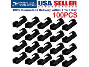 100PCS Self Adhesive Wire Cable Organizer Cord Clip Clamp Wall Table Tidy Holder 100PCS Self Adhesive Wire Cable Organizer Cord Clip Clamp Wall Table Tidy Holder