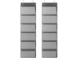 2 Pack 6-Shelf Over The Door File Organizer Hanging Wall File Organizer for Home 2 Pack 6-Shelf Over The Door File Organizer Hanging Wall File Organizer for Home