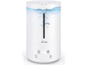 Mooka Smart Humidifier With Humidity Control, 4.5L(1.2Gal) Cool Mist Humidifier, Top Fill Cool Mist Humidifier for Bedroom, Large Room, Quiet Operation, 13-40 Hours, Auto Shut-Off