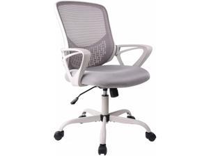Smugdesk Office Chair, Ergonomic Desk Chair Computer Task Chair Mesh with Armrests Mid-Back for Home Office Conference Study Room, Gray Smugdesk Office Chair, Ergonomic Desk Chair Computer Task Chair Mesh with Armrests Mid-Back for Home Office Conference Study Room, Gray