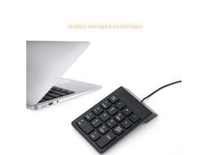 Wired USB Numeric Keypad Slim Mini Number Pad Digital Keyboard 18 Keys for iMac/Mac Pro/MacBook/MacBook Air/Pro Laptop PC Notebook Desktop