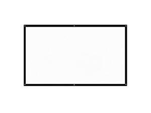 60” Portable Projector Screen HD 16:9 White 60 Inch Diagonal Projection Screen Foldable Home Theater for Wall Projection Indoors Outdoors 60” Portable Projector Screen HD 16:9 White 60 Inch Diagonal Projection Screen Foldable Home Theater for Wall Projection Indoors Outdoors