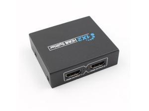 1080P HDMI Splitter Full HD Video HDMI Switch HDMI Amplifier 1 Into 2 Out (1 Source onto Dual Displays) With Power Adapter 1 to 2 Monitor 1080P HDMI Splitter Full HD Video HDMI Switch HDMI Amplifier 1 Into 2 Out (1 Source onto Dual Displays) With Power Adapter 1 to 2 Monitor