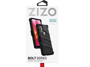 ZIZO Bolt Bundle for Moto G Power 2022 Case with Screen Protector Kickstand Holster Lanyard - Black