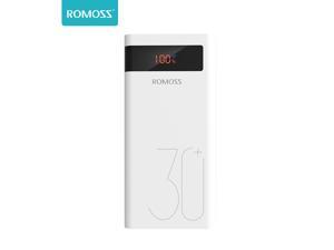 ROMOSS 30000mAh Type-C PD Portable Charger Sense 8+, 3 Outputs and 3 Inputs Power Bank, 18W Fast Charge External Battery Packs Compatible with iPhone Xs Max, MacBook, iPad Pro, Samsung S8 (S9 is not)