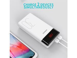 ROMOSS 30000mAh Power Bank, 2 Outputs & 2 Inputs Portable Charger, Type-C External Battery Pack with LCD Display Compatible with iPhone 12, iPhone 11, iPhone Xs Max, iPad Pro, S20 and More ROMOSS 30000mAh Power Bank, 2 Outputs & 2 Inputs Portable Charger, Type-C External Battery Pack with LCD Display Compatible with iPhone 12, iPhone 11, iPhone Xs Max, iPad Pro, S20 and More