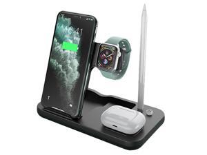 4 In 1charging Bock,Wireless Charger,Wireless Charging Stand,Charging Board,Charging Base,Qi-Certified Fast Charging Station,Compatible Apple Watch,Airpods Pro,Iphone 11/12/12pro/Xs/Xr/Xs Max/8 Plus 4 In 1charging Bock,Wireless Charger,Wireless Charging Stand,Charging Board,Charging Base,Qi-Certified Fast Charging Station,Compatible Apple Watch,Airpods Pro,Iphone 11/12/12pro/Xs/Xr/Xs Max/8 Plus