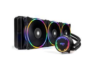 aigo AC360 360mm CPU Liquid Cooler All-in-ONE Water Cooling System Rainbow LED Riadator 120mm PWM Fans for Intel LGA 2066/2011/1200/115x for AMD AM4/AM3+/AM3… aigo AC360 360mm CPU Liquid Cooler All-in-ONE Water Cooling System Rainbow LED Riadator 120mm PWM Fans for Intel LGA 2066/2011/1200/115x for AMD AM4/AM3+/AM3…