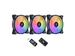 aigo AR12 3-Pack 120mm ARGB Case Fan ARGB Addressable Motherboard SYNC Cooling SATA Interface PC Fans with Controller for Computer Case aigo AR12 3-Pack 120mm ARGB Case Fan ARGB Addressable Motherboard SYNC Cooling SATA Interface PC Fans with Controller for Computer Case