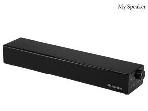 Computer Speaker, Dual Powerful 10W Drivers PC Soundbar, Speakers Bluetooth Wireless 5.0 or 3.5mm Aux-in Connection, Stereo Audio Computer Sound Bar for Desktop