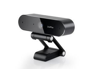 LincPlus Webcam with Dual Microphone,1080P HP Noise Reduction USB Laptop Camera [Plug and Play] 360° Rotatable, Wide Angle Widescreen Computer Web Camera, for Video Conference, Gaming, Online Class