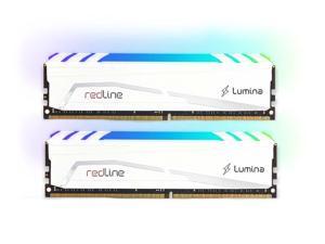Mushkin Redline RGB White - DDR4 UDIMM - 64GB (2x32GB) 3000MHz CL-16 - 288-pin1.35V Desktop Ram - Non-ECC - Dual Channel - Lumina Heatsink (MLB4C300GJJM32GX2)