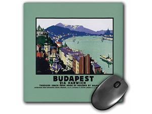 Llc 8 X 8 X 0.25 Inches Mouse Pad, Budapest Via Harwish River Scene With Boats And The Bridge - (Mp_171021_1)