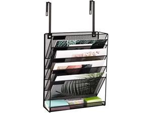 Hanging Organizer Cubicle File Holder - Wall Mount Storage, Office Cubical Accessories