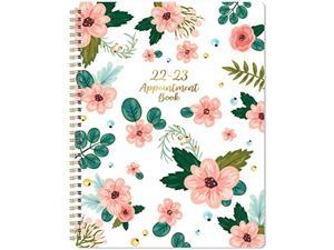2022-2023 Weekly Appointment Book & Planner - 2022-2023 Daily Hourly Planner 8" X 10", Jul 2022 - Jun 2023, 30-Minute Interval, Flexible Cover, Twin-Wire Binding, Ample Space With Notes & To-Do Lists