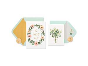 Wedding Cards, Bouquet And Wreath (2-Count)