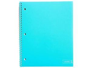 Aqua College Ruled Spiral Notebook - 1 Subject College Ruled Notebooks W/Interior Pocket - 3-Hole Punched, 100 Sheet Cute Notebook For School & Office  Cute School Supplies & Office Supplies