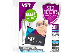 Sheet Protectors,400 Page,Page Protector 8.5 x 11 ，0.045MM Thickness,for 3 Ring Binder Top Loading Paper Protector with Reinforced Holes,Holds Multiple Sheets，Letter Size, 