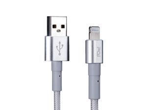 PQI MFi Certified Apple iPhone Charger Cable - Nylon Braided USB to Lightning Cable - 5.9ft (180cm) Arctic Silver Charging Cord - Compatible with Apple iPhone 12 Pro Max, 11, and More PQI MFi Certified Apple iPhone Charger Cable - Nylon Braided USB to Lightning Cable - 5.9ft (180cm) Arctic Silver Charging Cord - Compatible with Apple iPhone 12 Pro Max, 11, and More