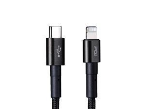 PQI MFi Certified Apple iPhone Charger Cable -Nylon Braided USB C to Lightning Cable - 3.3ft (100cm) Stellar Black Charging Cord - Compatible with Apple iPhone 12 Pro Max, 11, and More PQI MFi Certified Apple iPhone Charger Cable -Nylon Braided USB C to Lightning Cable - 3.3ft (100cm) Stellar Black Charging Cord - Compatible with Apple iPhone 12 Pro Max, 11, and More