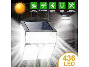 436 LED Solar Power Light PIR Motion Sensor Outdoor Lamp Wall Waterproof Garden 436 LED Solar Power Light PIR Motion Sensor Outdoor Lamp Wall Waterproof Garden