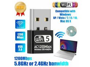 1200Mbps Dual Band USB 3.0 Wireless Wifi Adapter Network Receiver for Windows PC 1200Mbps Dual Band USB 3.0 Wireless Wifi Adapter Network Receiver for Windows PC