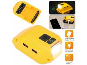 Adapter for DEWALT 14.4V to 20V MAX XR Lithium Battery Two USB Ports Adapter for DEWALT 14.4V to 20V MAX XR Lithium Battery Two USB Ports