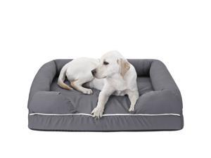36" Waterproof Dog Bed Orthopedic Memory Foam Medium Firmness Pillow Liner Safe