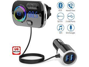 Auto Car Bluetooth FM Transmitter Wireless Radio Adapter Kit MP3 Audio Player US