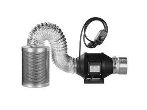 NEW Filter Ducting w/ Fan Temperature Grow Tent Complete Ventilon Combo Kit NEW Filter Ducting w/ Fan Temperature Grow Tent Complete Ventilon Combo Kit