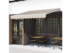 Clearance Sale 13’x8’ Sun Shade Deck Canopy Sheltern Manual Retractable Clearance Sale 13’x8’ Sun Shade Deck Canopy Sheltern Manual Retractable