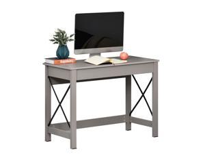Rectangle Laptop Table Home Office Desk Writing Workston, Grey Rectangle Laptop Table Home Office Desk Writing Workston, Grey