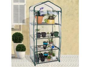4 Tier Portable Mini LIVINGbasic™ W/ Clean Cover Garden Plant Warm House Living 4 Tier Portable Mini LIVINGbasic™ W/ Clean Cover Garden Plant Warm House Living