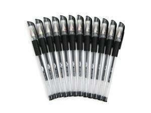 Smooth-writing Gel Pens With cap design, 0.7mm Tip, Black, 12/Box - Smooth-writing Gel Pens With cap design, 0.7mm Tip, Black, 12/Box -