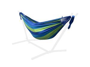 9Ft Double Hammock for Travel Beach Yard Outdoor Camping - GreenWise™ - Blue 9Ft Double Hammock for Travel Beach Yard Outdoor Camping - GreenWise™ - Blue