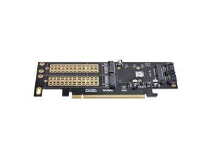 PCI Express PCI-E 3.0 Dual SATA to NGFF NVME MSATA M-Key B/M-Key Adapter 3in1 PCI Express PCI-E 3.0 Dual SATA to NGFF NVME MSATA M-Key B/M-Key Adapter 3in1