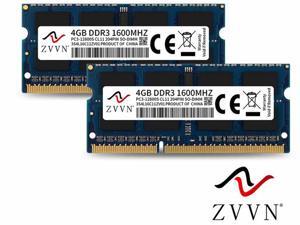 ZVVN 8GB Kit (2x 4GB) 204-Pin DDR3 1600 (PC3 12800) SO-DIMM RAM 1.5V Laptop Notebook Memory Model 3S4L16C11ZV02 ZVVN 8GB Kit (2x 4GB) 204-Pin DDR3 1600 (PC3 12800) SO-DIMM RAM 1.5V Laptop Notebook Memory Model 3S4L16C11ZV02