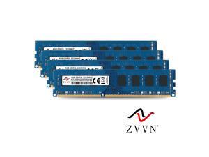 ZVVN 16GB Kit (4x 4GB) DDR3L 1333 (PC3L 10600) 240 Pin 1.35V DIMM PC RAM Desktop Computer Memory Blue Model 3U4L13C9ZV04-L