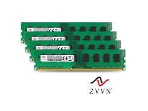 ZVVN 32GB Kit (4x 8GB) DDR3L 1600 (PC3L 12800) 1.35V CL11 Desktop DIMM RAM Computer Memory Model 3U8E16C11ZV04-L