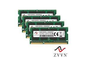 ZVVN 16GB Kit (4x 4GB) 204-Pin DDR3L SO-DIMM DDR3L 1066 (PC3L 8500) 1.35V Laptop Notebook Memory Model 3S4E10C7ZV04-L ZVVN 16GB Kit (4x 4GB) 204-Pin DDR3L SO-DIMM DDR3L 1066 (PC3L 8500) 1.35V Laptop Notebook Memory Model 3S4E10C7ZV04-L
