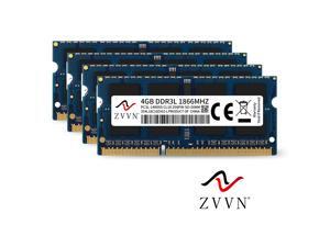 ZVVN 16GB Kit (4x 4GB) 204-Pin DDR3L 1866 (PC3L 14900) SO-DIMM RAM Laptop Notebook Memory 1.35V Model 3S4L18C10ZV04-L ZVVN 16GB Kit (4x 4GB) 204-Pin DDR3L 1866 (PC3L 14900) SO-DIMM RAM Laptop Notebook Memory 1.35V Model 3S4L18C10ZV04-L