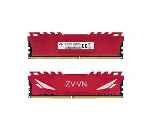 ZVVN 8GB (2 x 4GB) DDR4 2666 (PC4 21300) Red Desktop Memory Model 4U4H26C19ZVT0R02
